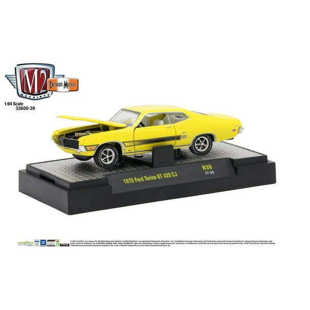1:64 for sale online M2 Machines Detroit Muscle 1970 Ford Torino GT 429 CJ Car Model